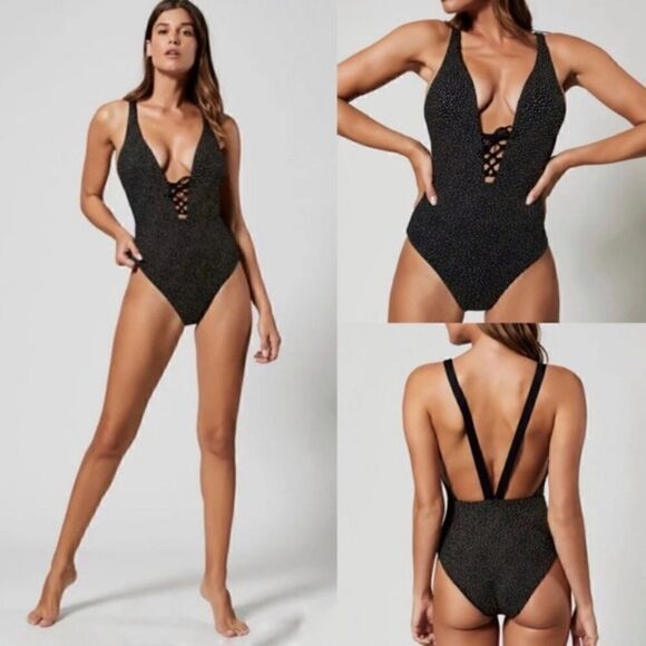 Onia Reversible One Piece Galaxy Dot Swimsuit - Picture 1 of 13